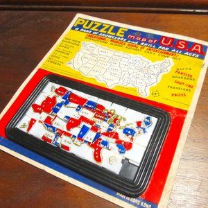 Antique Puzzle Map of the USA